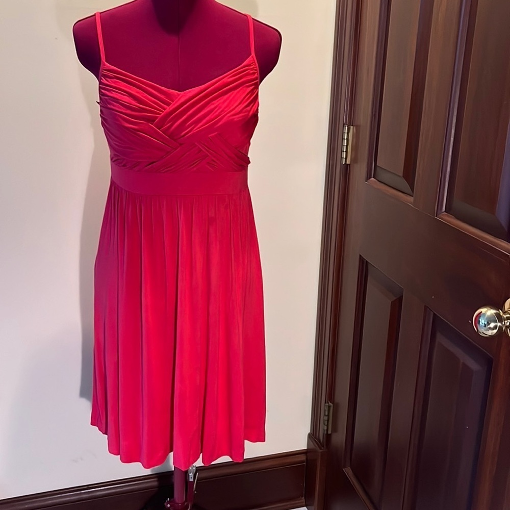 Massimo  Spaghetti strap coral colored wrap sundress  Size small
